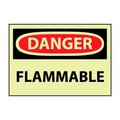 National Marker Co Machine Labels - Glow - Danger Flammable GD126AP